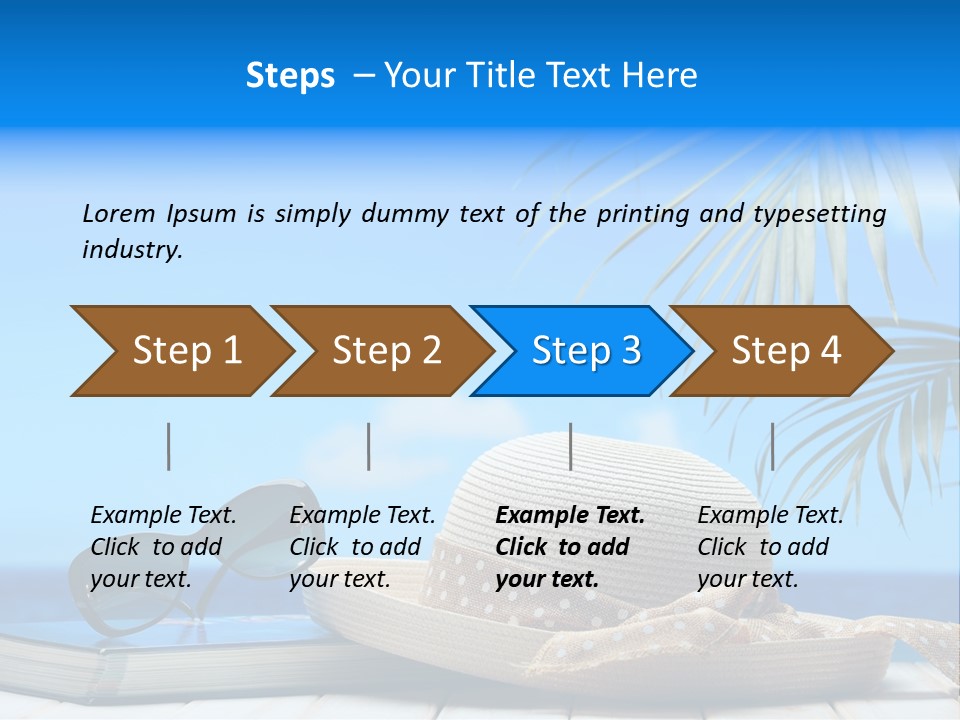 Sand Palm Background PowerPoint Template