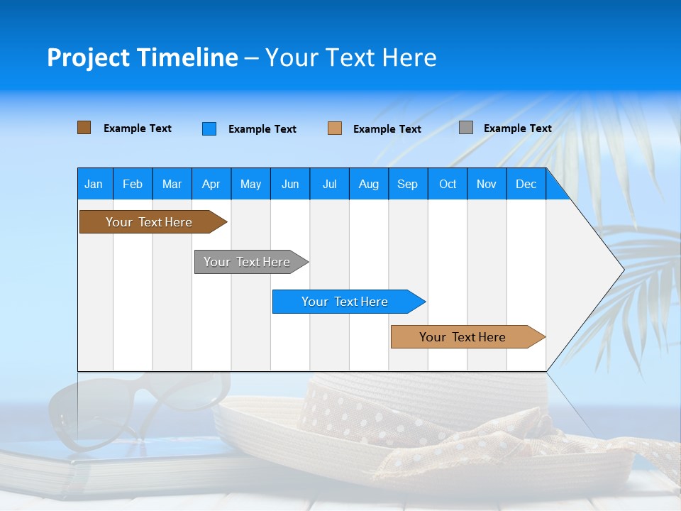 Sand Palm Background PowerPoint Template