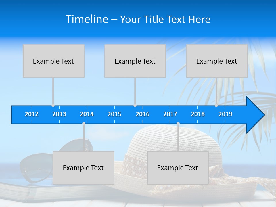 Sand Palm Background PowerPoint Template