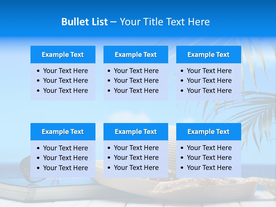 Sand Palm Background PowerPoint Template