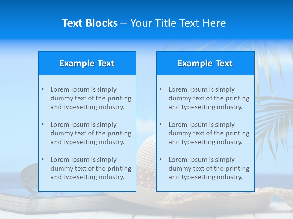 Sand Palm Background PowerPoint Template
