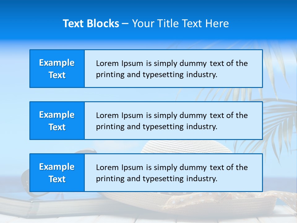 Sand Palm Background PowerPoint Template