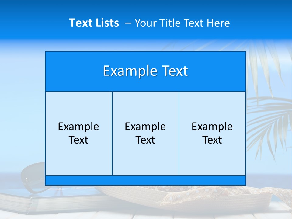 Sand Palm Background PowerPoint Template