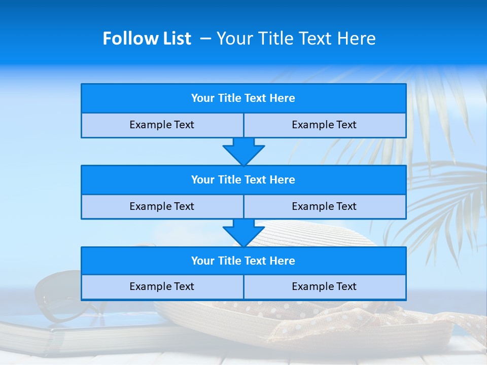Sand Palm Background PowerPoint Template