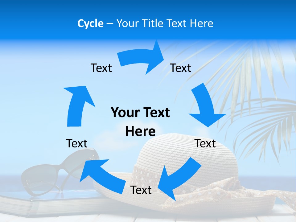 Sand Palm Background PowerPoint Template