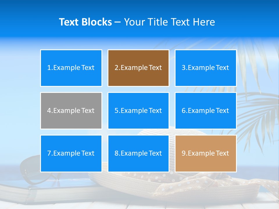 Sand Palm Background PowerPoint Template