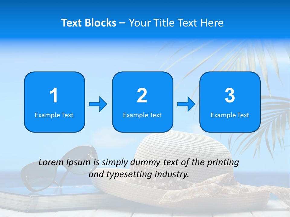 Sand Palm Background PowerPoint Template