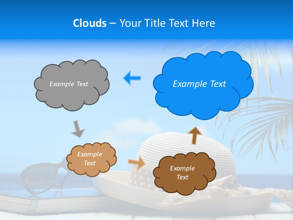 Sand Palm Background PowerPoint Template