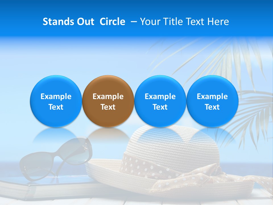 Sand Palm Background PowerPoint Template