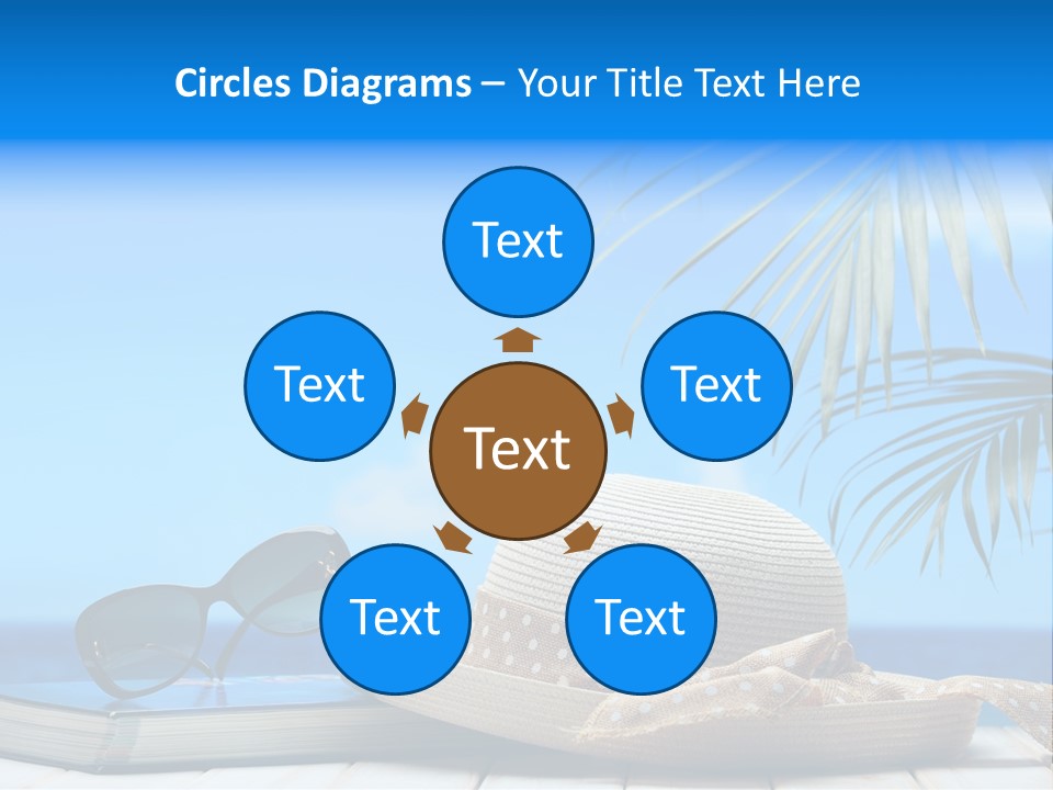 Sand Palm Background PowerPoint Template