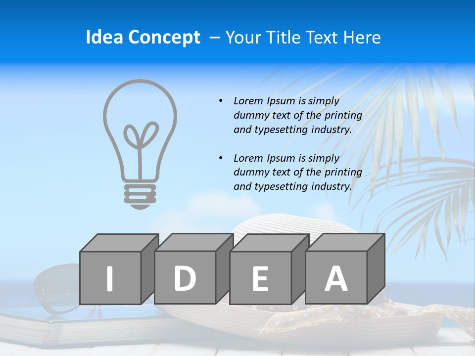 Sand Palm Background PowerPoint Template