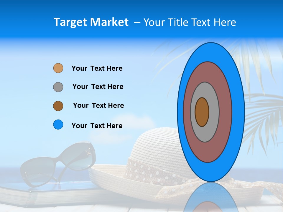 Sand Palm Background PowerPoint Template