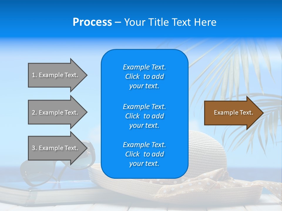 Sand Palm Background PowerPoint Template