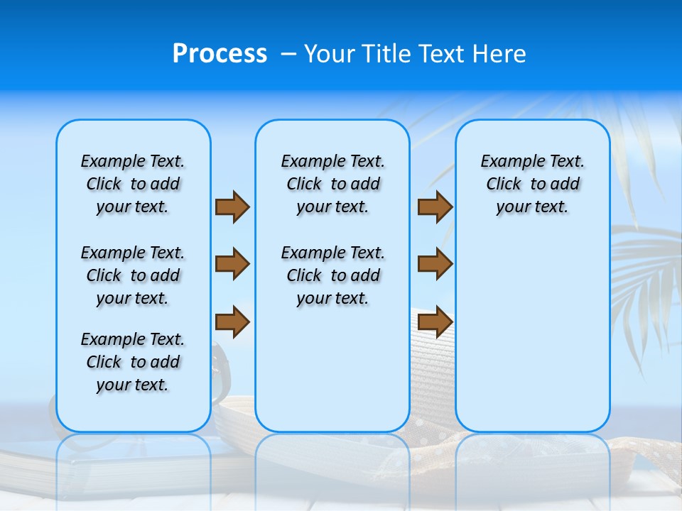 Sand Palm Background PowerPoint Template