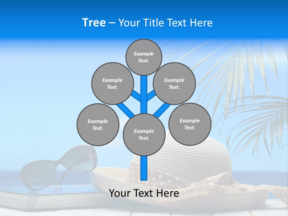 Sand Palm Background PowerPoint Template