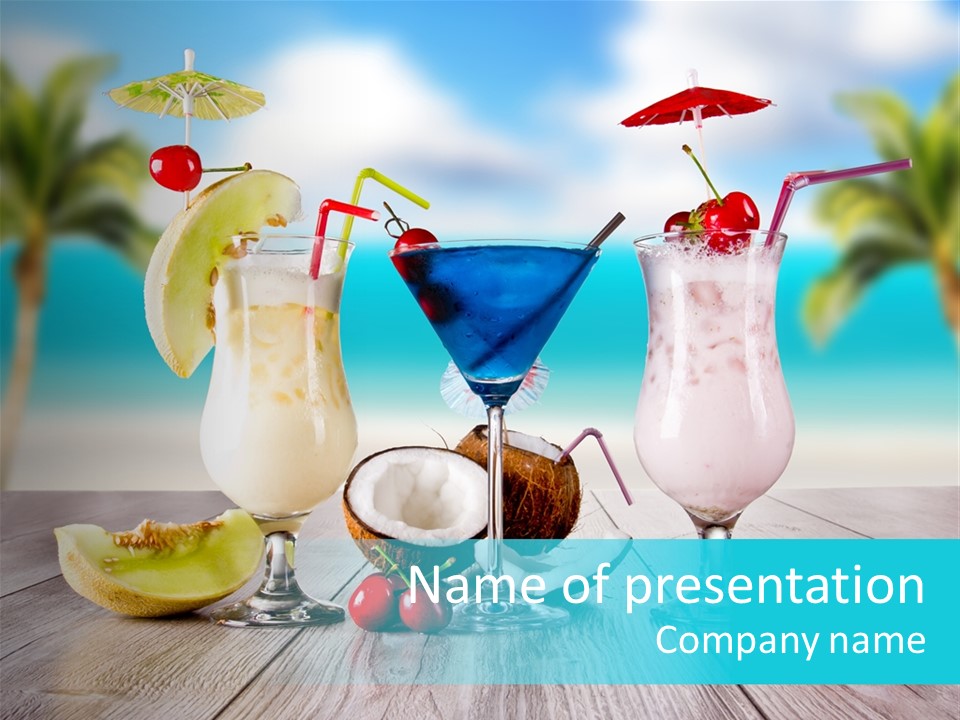 Creamy Cream Hurricane PowerPoint Template