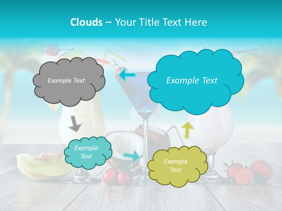 Creamy Cream Hurricane PowerPoint Template