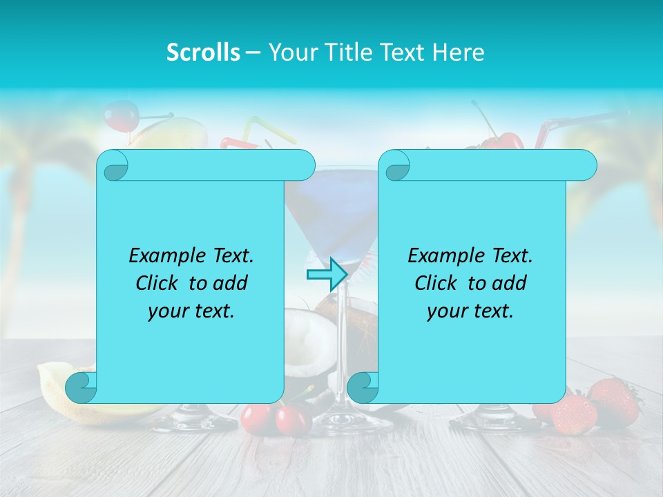 Creamy Cream Hurricane PowerPoint Template