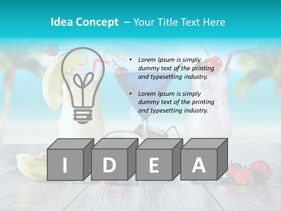 Creamy Cream Hurricane PowerPoint Template