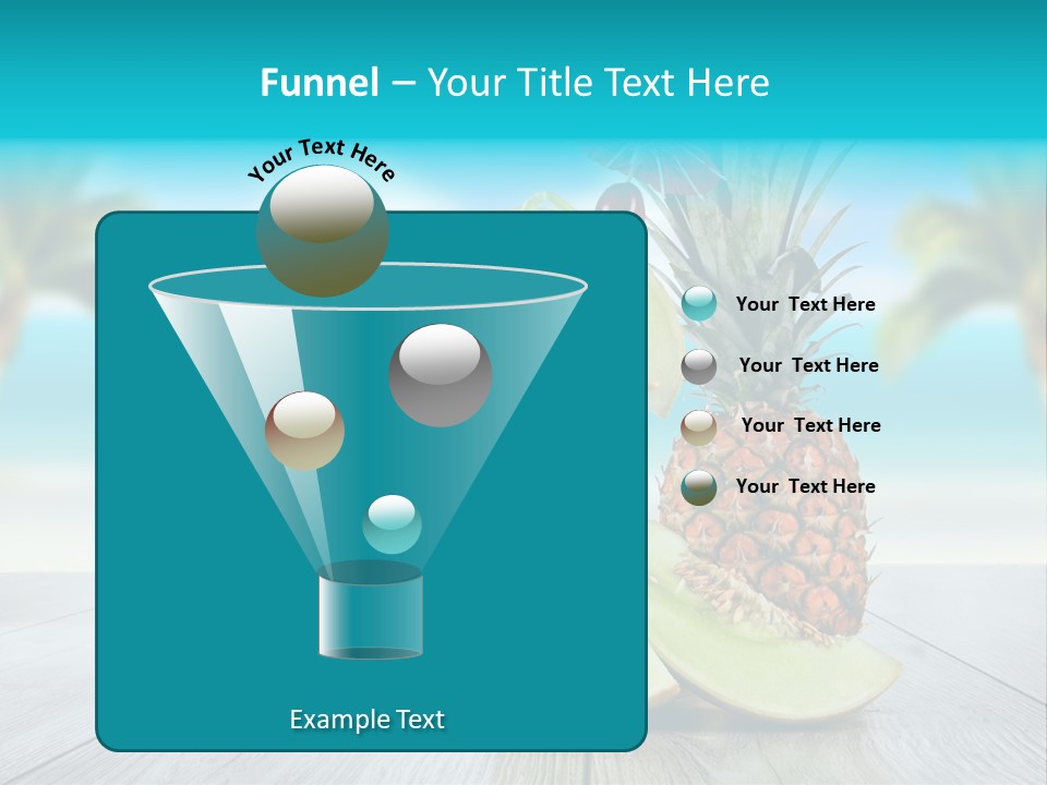 Drink Umbrella Pina PowerPoint Template