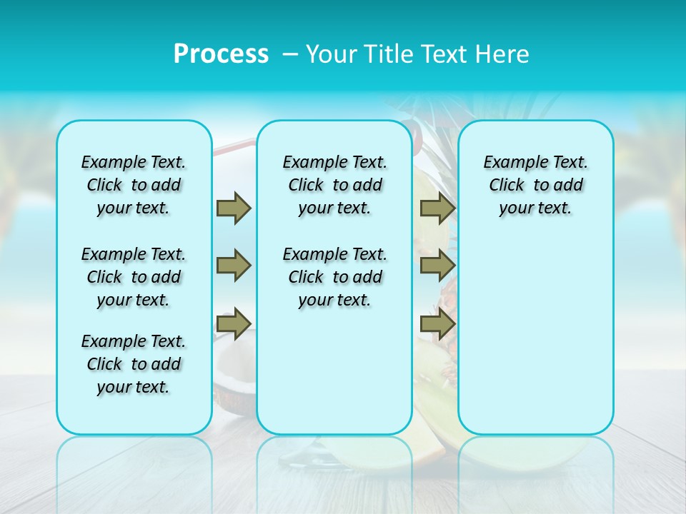 Drink Umbrella Pina PowerPoint Template