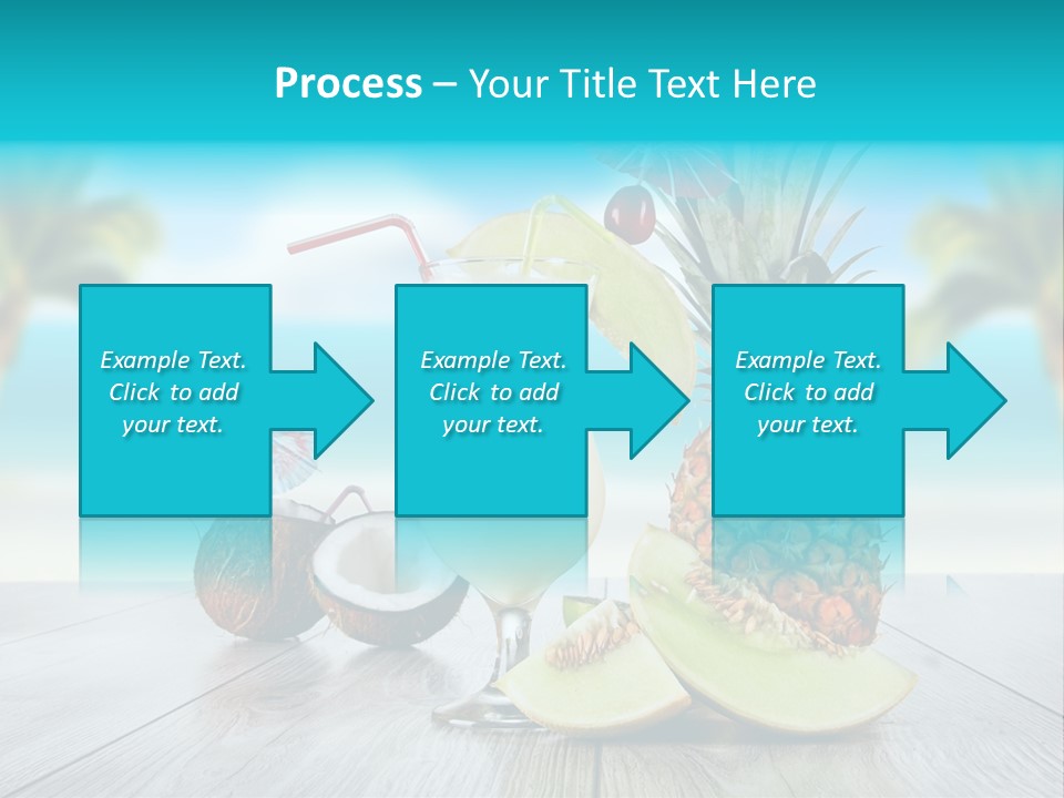 Drink Umbrella Pina PowerPoint Template
