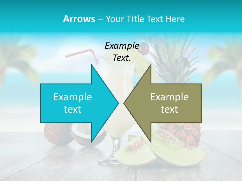 Drink Umbrella Pina PowerPoint Template