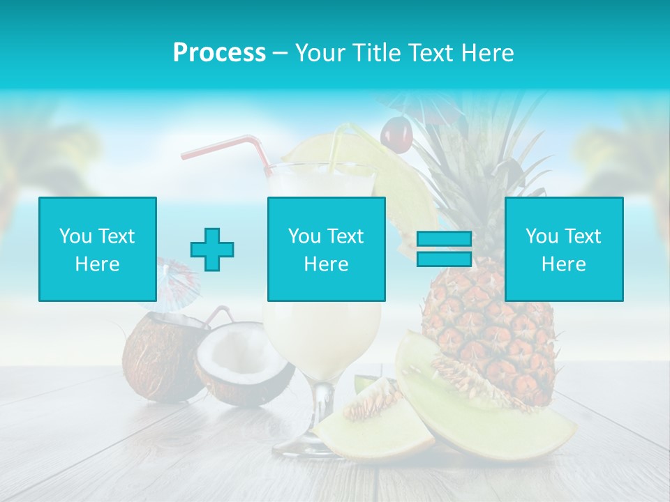 Drink Umbrella Pina PowerPoint Template