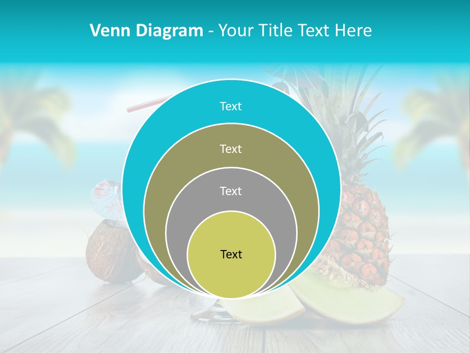 Drink Umbrella Pina PowerPoint Template