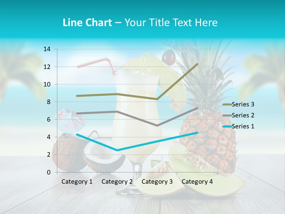 Drink Umbrella Pina PowerPoint Template