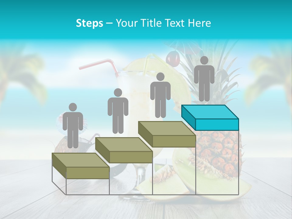 Drink Umbrella Pina PowerPoint Template