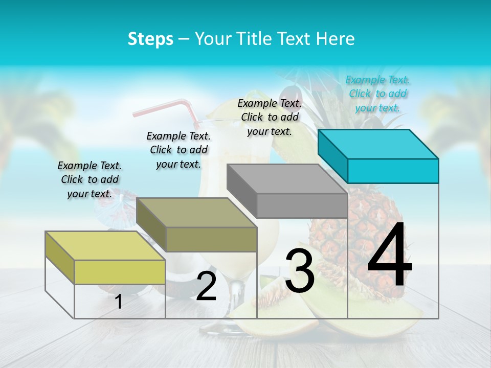 Drink Umbrella Pina PowerPoint Template