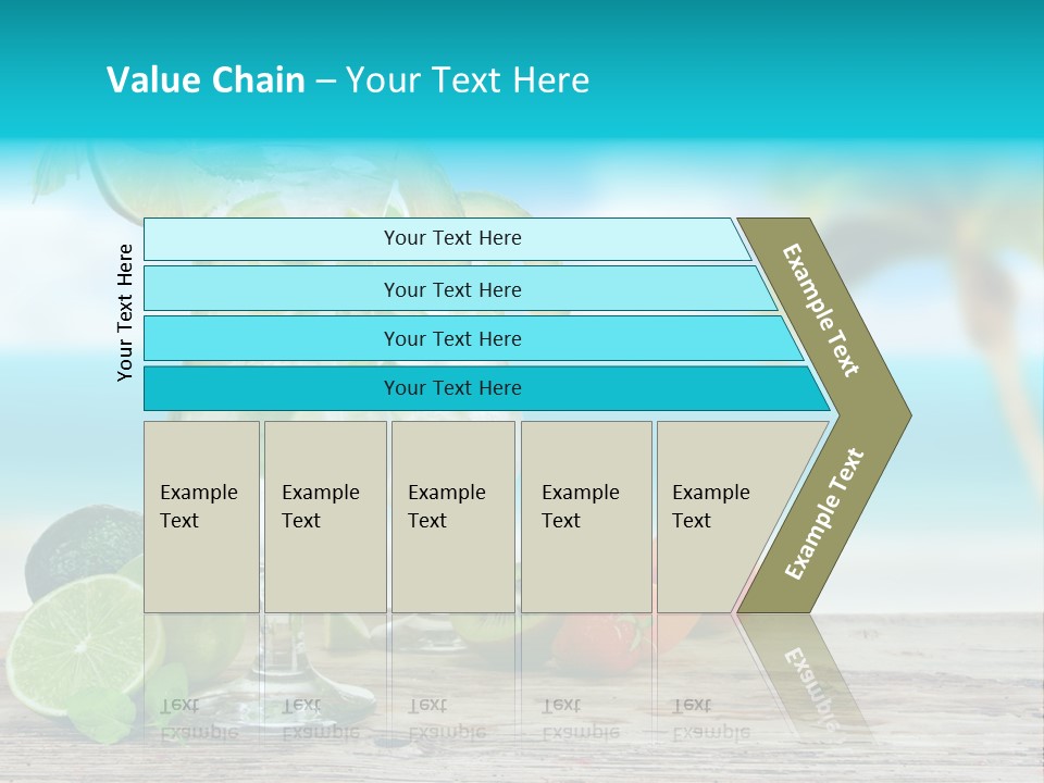 Mint Refreshment Blur PowerPoint Template