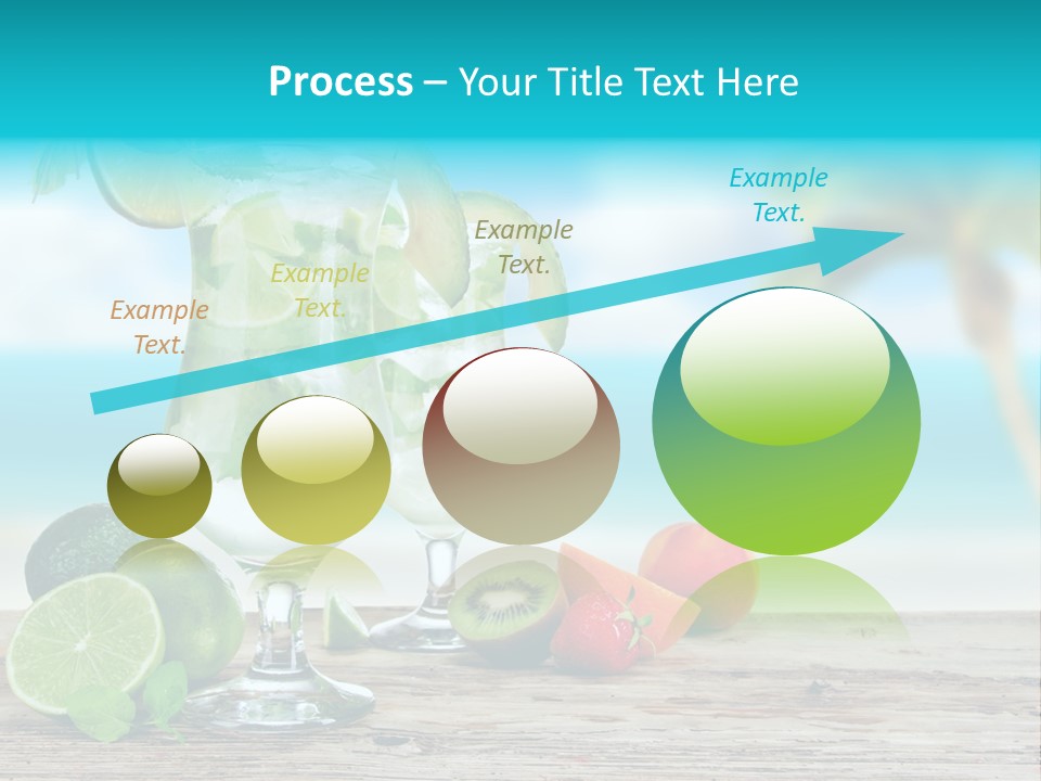 Mint Refreshment Blur PowerPoint Template