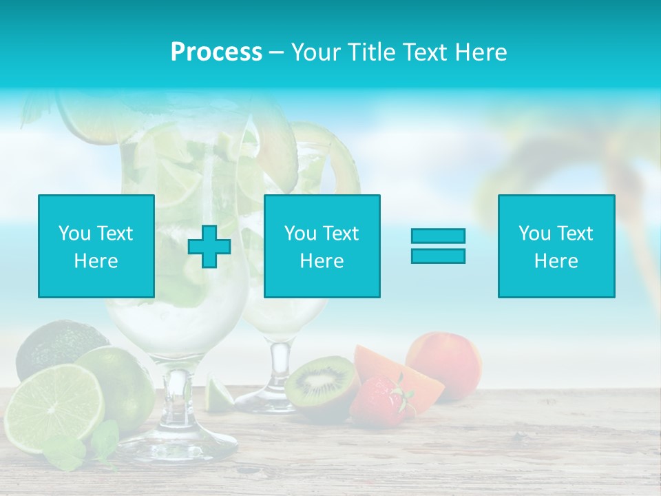 Mint Refreshment Blur PowerPoint Template