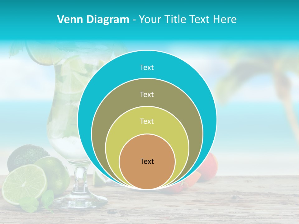 Mint Refreshment Blur PowerPoint Template