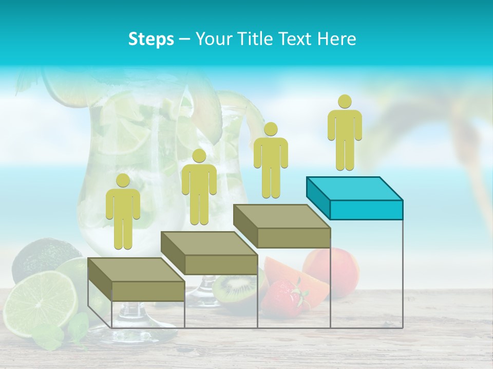 Mint Refreshment Blur PowerPoint Template