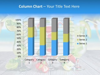 Beach Strawberry Cold PowerPoint Template