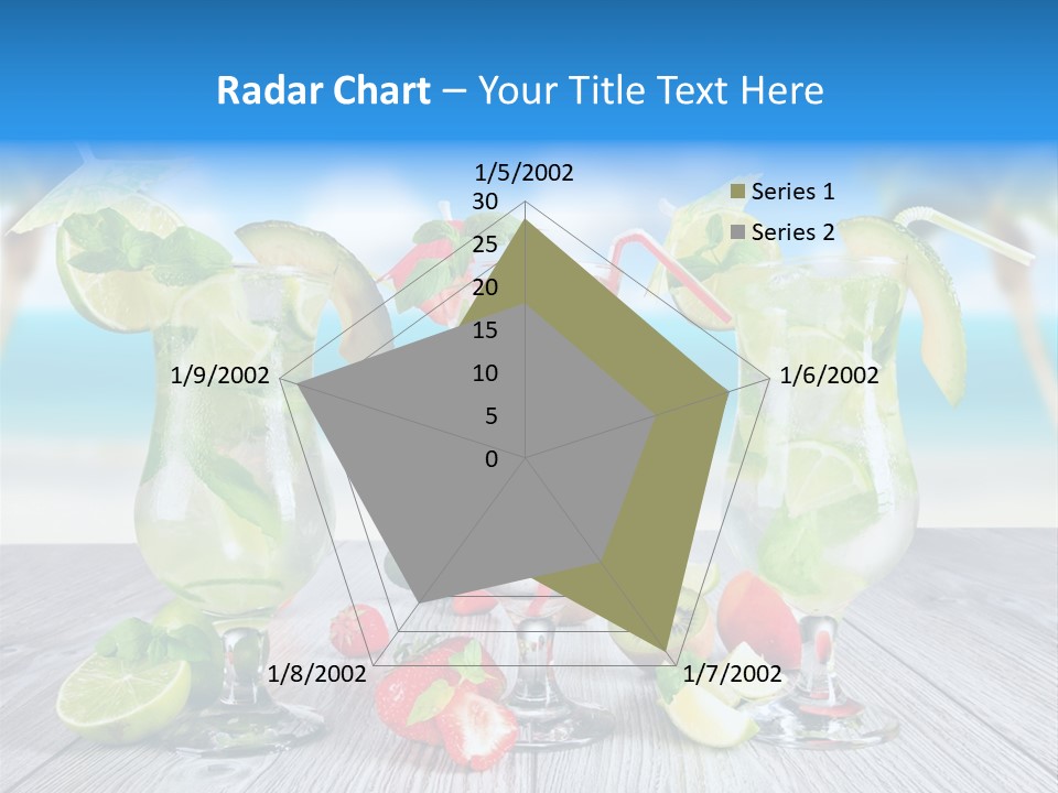 Beach Strawberry Cold PowerPoint Template