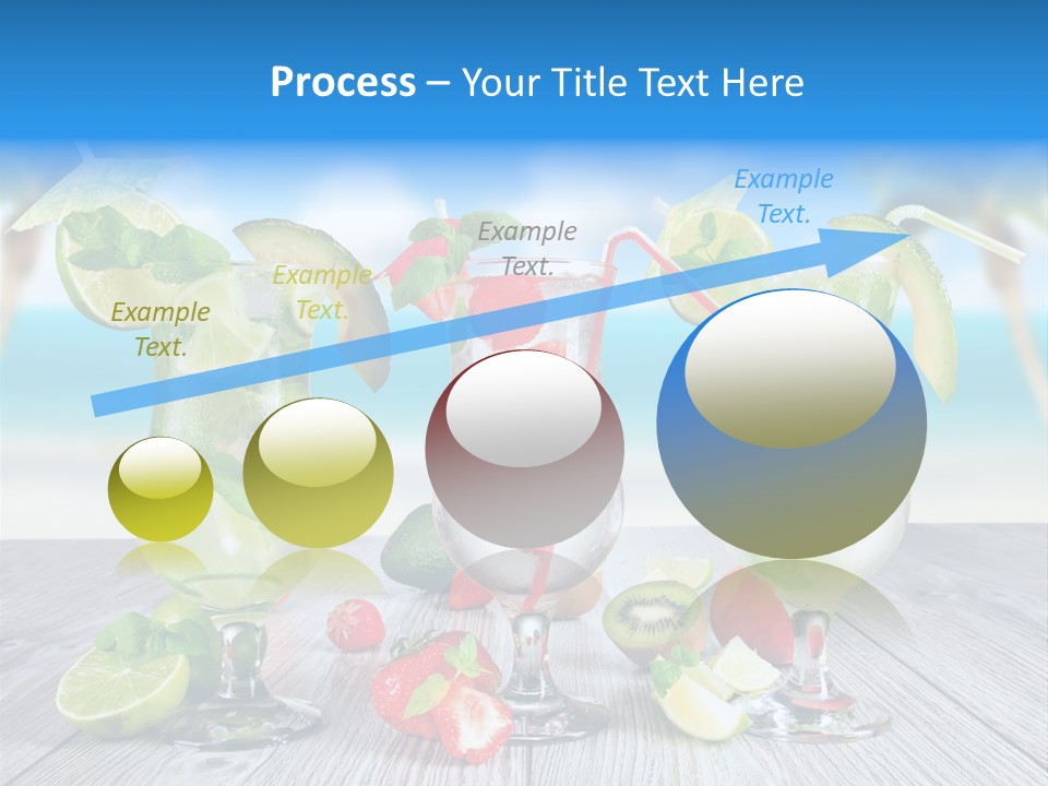 Beach Strawberry Cold PowerPoint Template