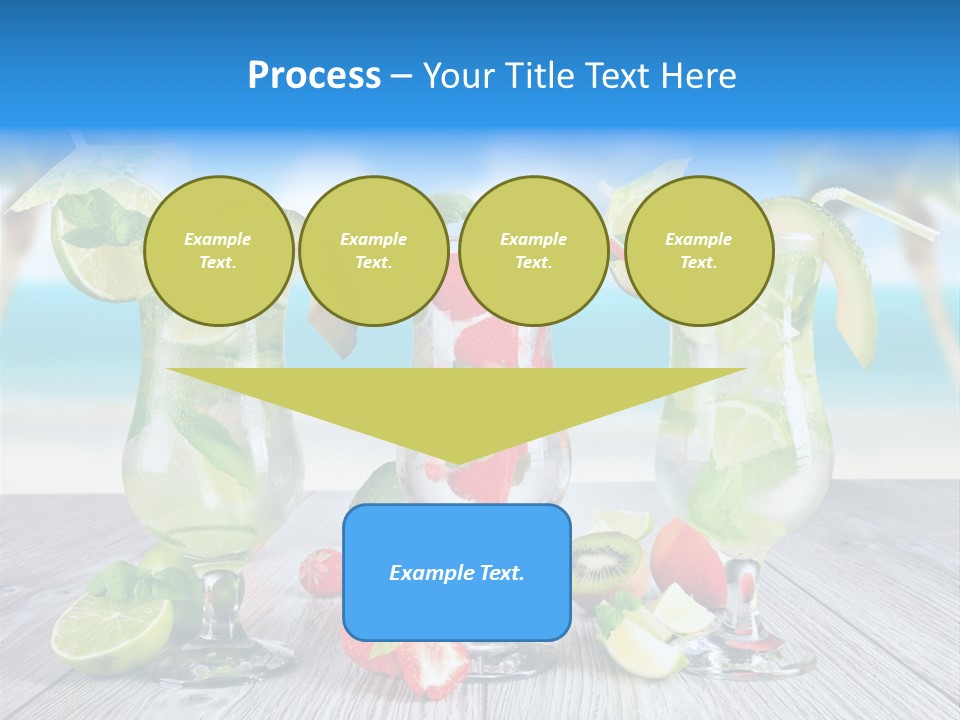 Beach Strawberry Cold PowerPoint Template