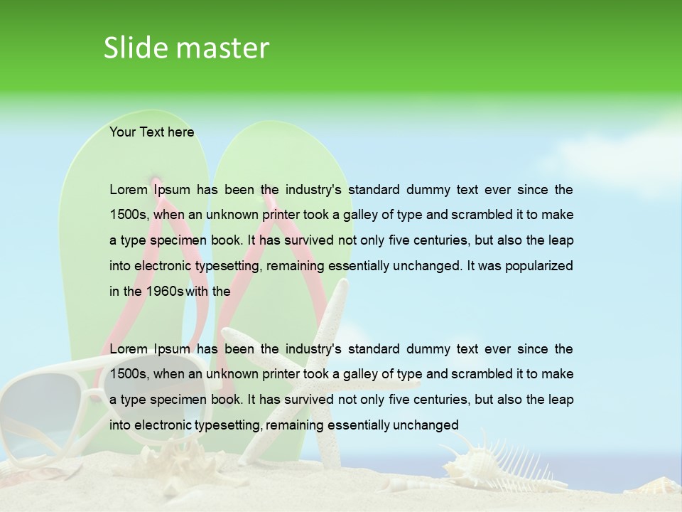 Orange Sky Leisure PowerPoint Template