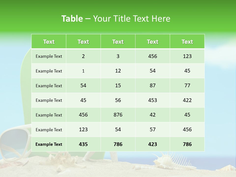 Orange Sky Leisure PowerPoint Template