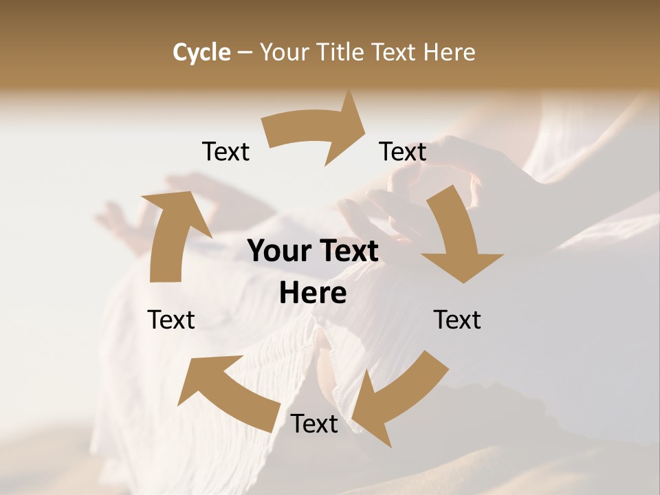 Meditation Woman Meditating PowerPoint Template