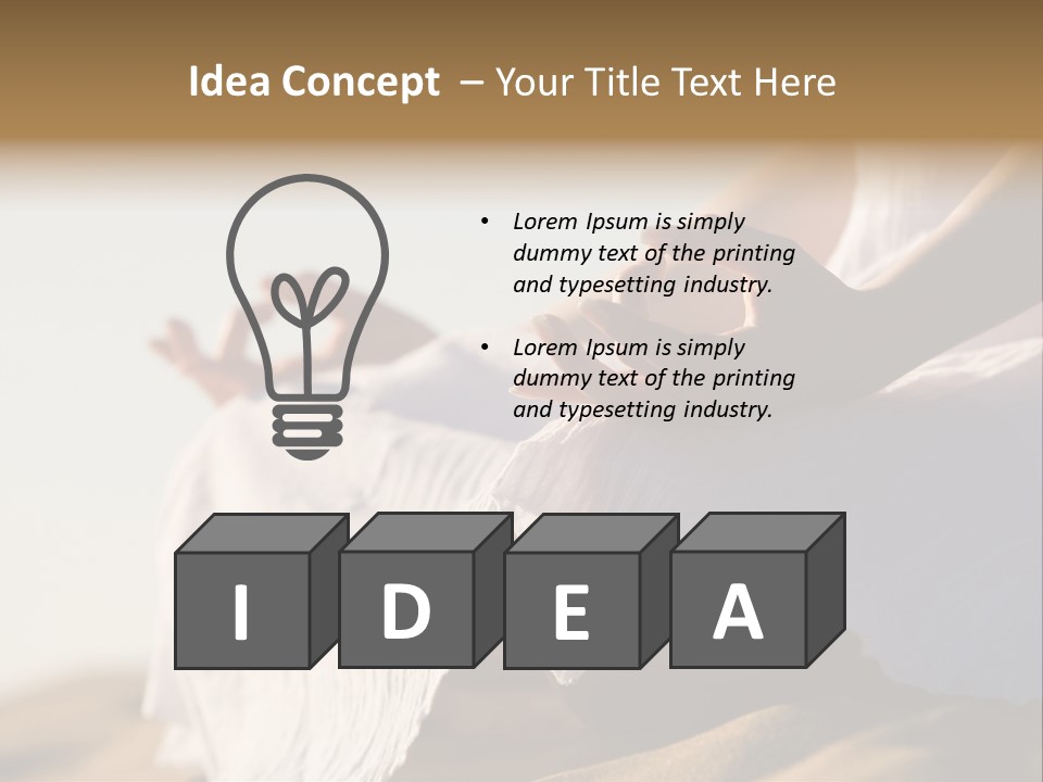 Meditation Woman Meditating PowerPoint Template