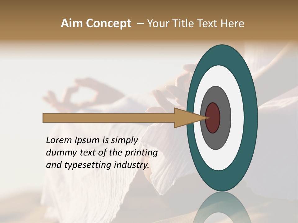 Meditation Woman Meditating PowerPoint Template