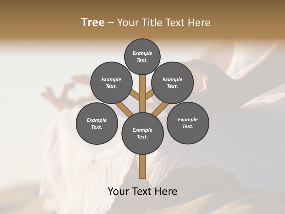 Meditation Woman Meditating PowerPoint Template