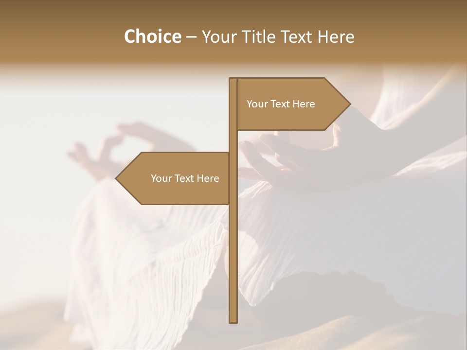 Meditation Woman Meditating PowerPoint Template