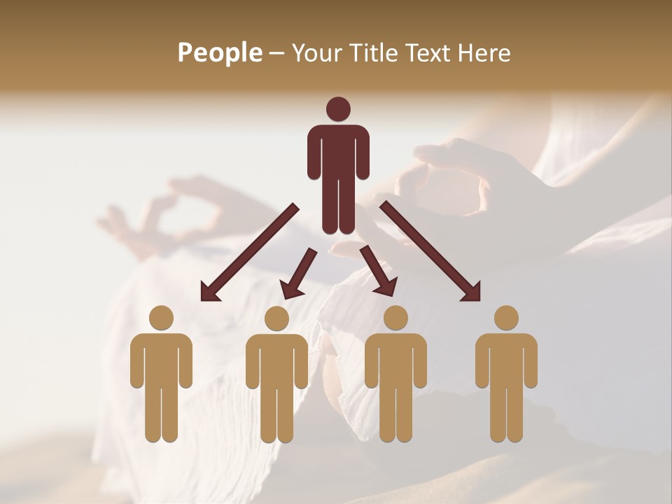 Meditation Woman Meditating PowerPoint Template