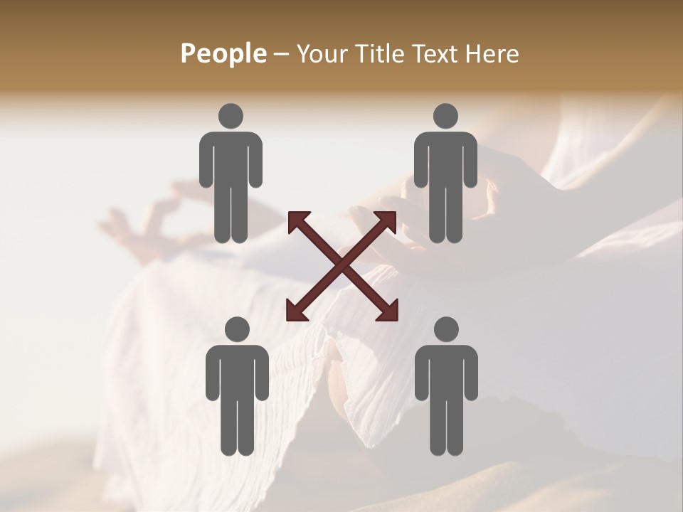 Meditation Woman Meditating PowerPoint Template